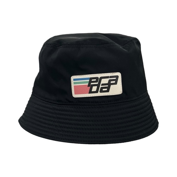 Prada Logo Patch Bucket Hat - Picture 1 of 7